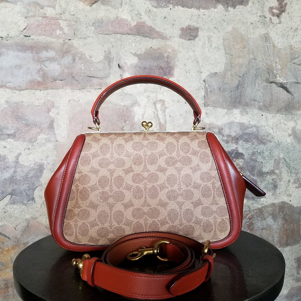 Coach Frame Bag In Signature Canvas